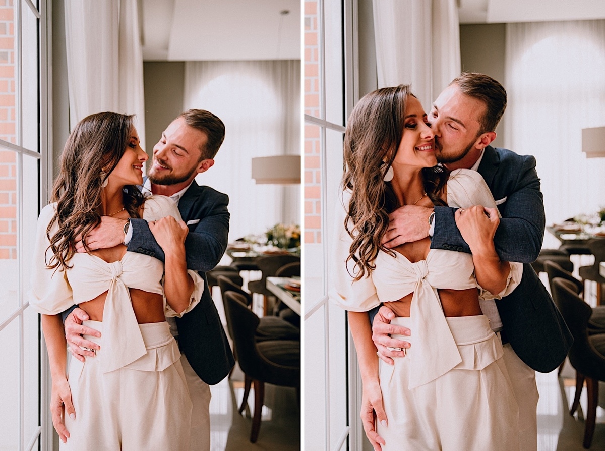 Festa de noivado nos mercês em Curitiba. Festa de noivado. Decoração temática de laranjas e limões para noivado. Cachorro participa da festa de noivado.