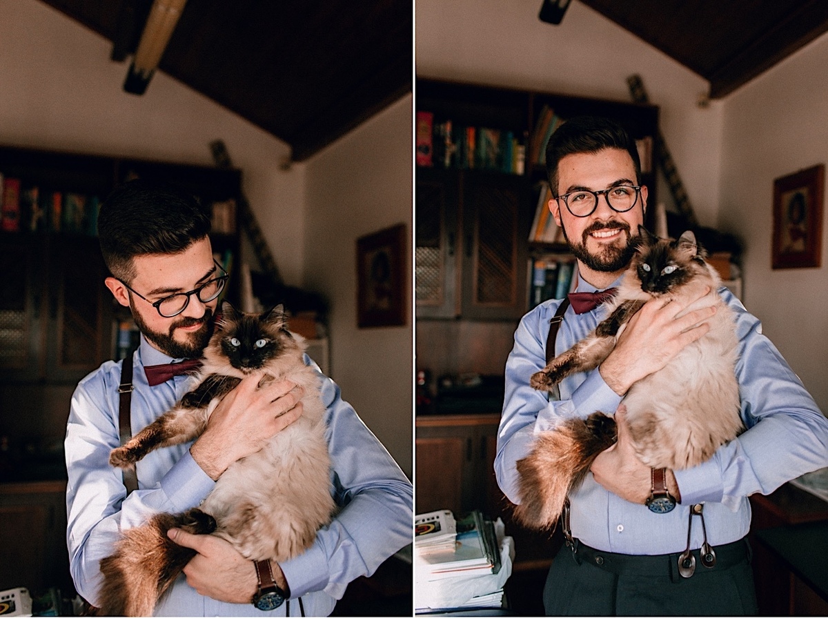 Casamento Mini Wedding na Chácara das Paineiras em Curitiba Casamento Mari e Lucas intimista, making of do noivo com padrinhos