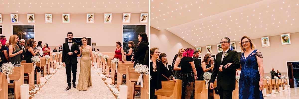 Casamento Mini Wedding no Santuário São Francisco de Assis no bairro Xaxim em Curitiba Casamento Mari e Lucas intimista linda luz vestido da noiva Madah Ateliê em Curitiba