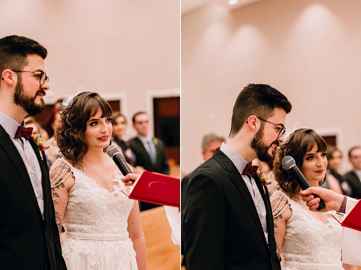 Casamento Mini Wedding no Santuário São Francisco de Assis no bairro Xaxim em Curitiba Casamento Mari e Lucas intimista linda luz vestido da noiva Madah Ateliê em Curitiba