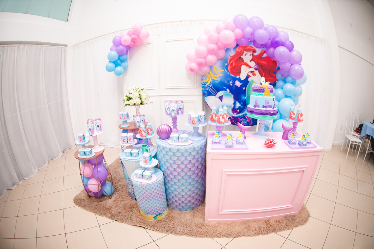 decoração sereia, Ariel, casa de festa em florianopolis, lulu festas