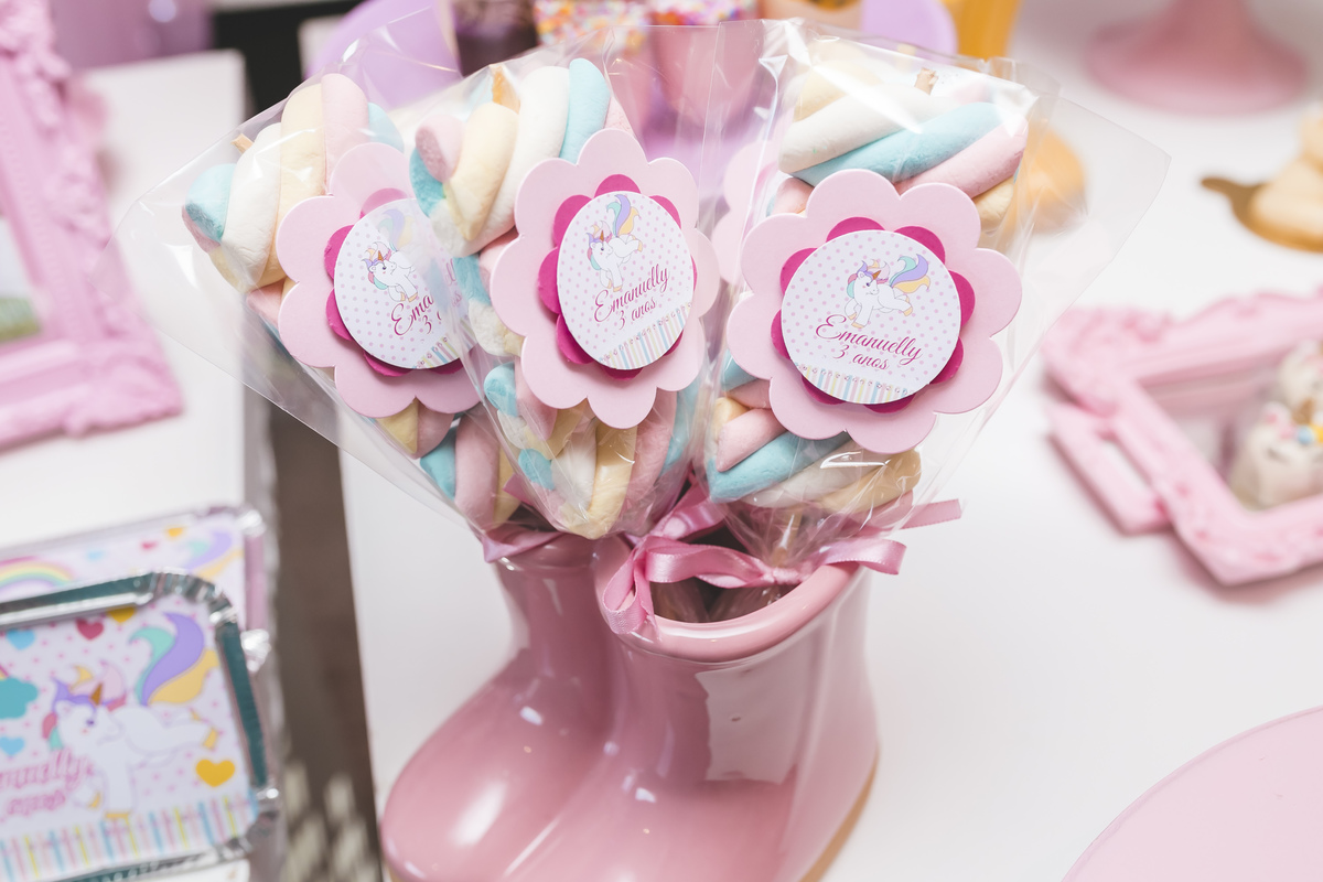 decoraçao, tema unicornio