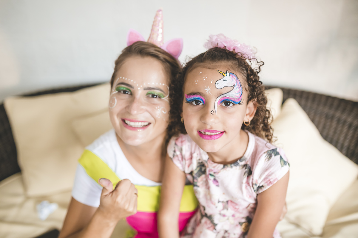 pintura facial unicornio