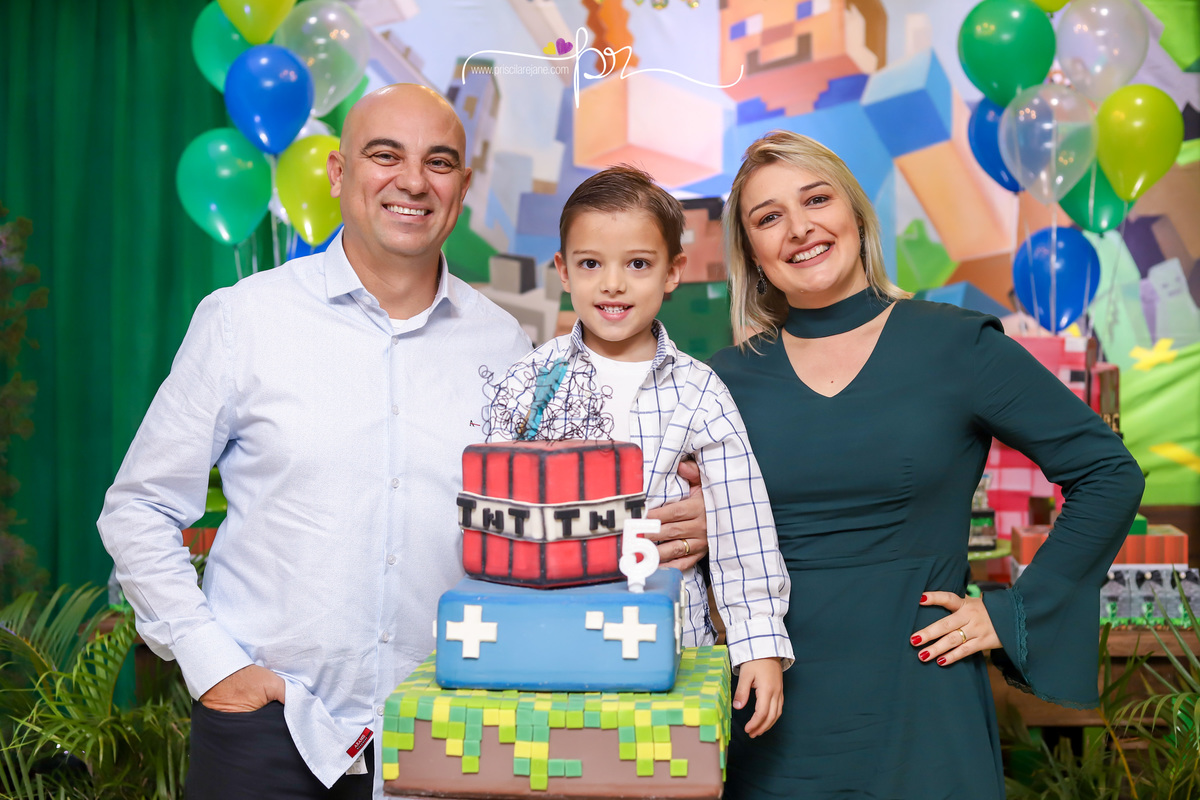 tema minicraft, festa infantil, clube do confete, casa de festas em florianopolis, fotografia infantil