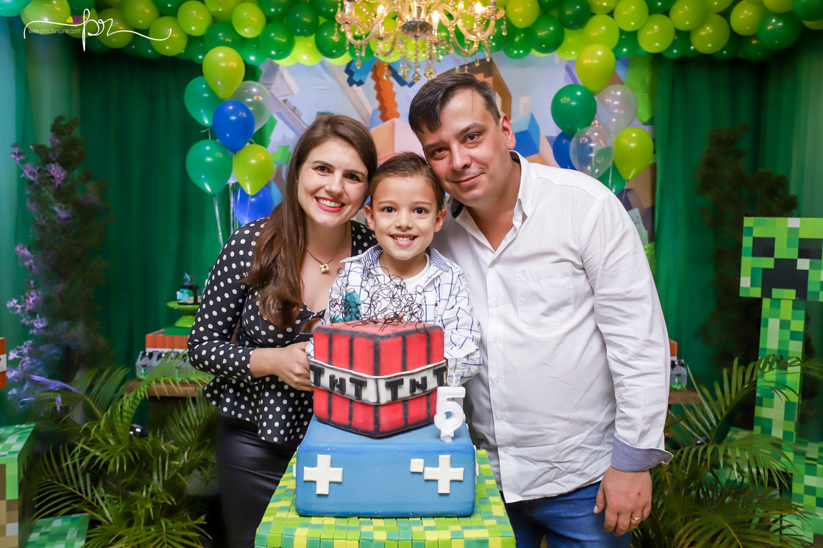tema minicraft, festa infantil, clube do confete, casa de festas em florianopolis, fotografia infantil