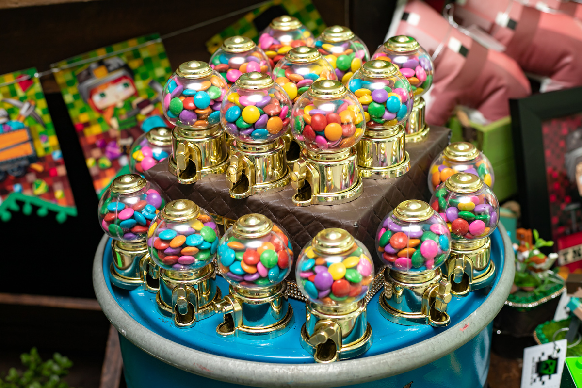 festa infantil em floripa, fotografa em floripa, casas de festas em floripa, tema minecraft, priscila rejane fotografa