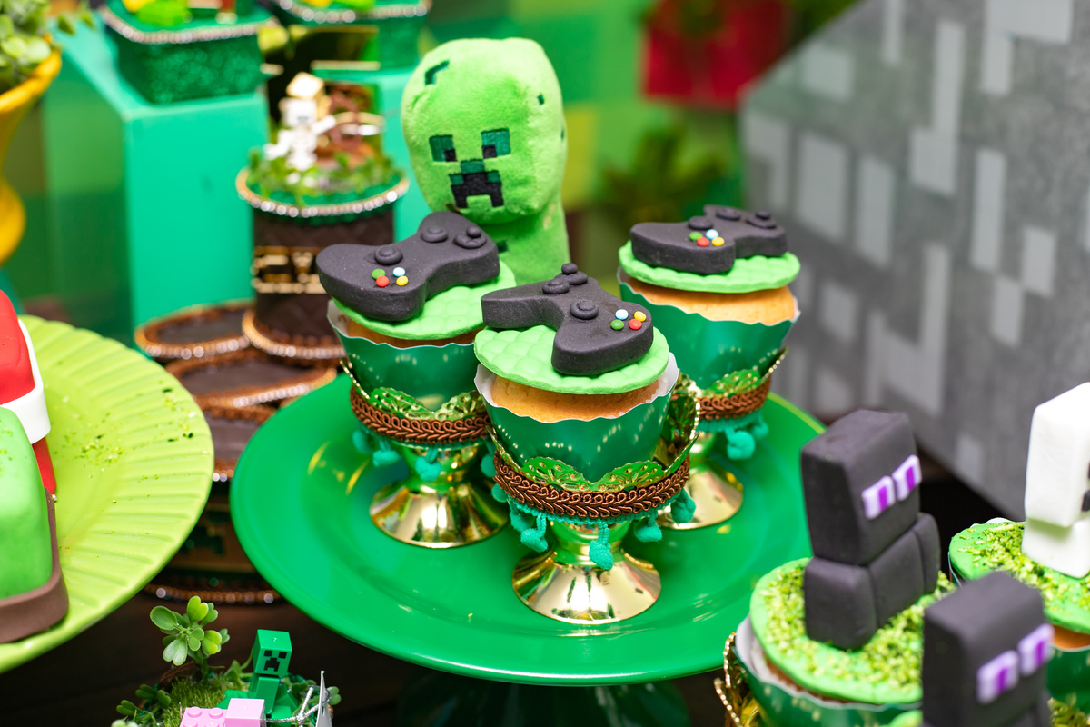 festa infantil em floripa, fotografa em floripa, casas de festas em floripa, tema minecraft, priscila rejane fotografa
