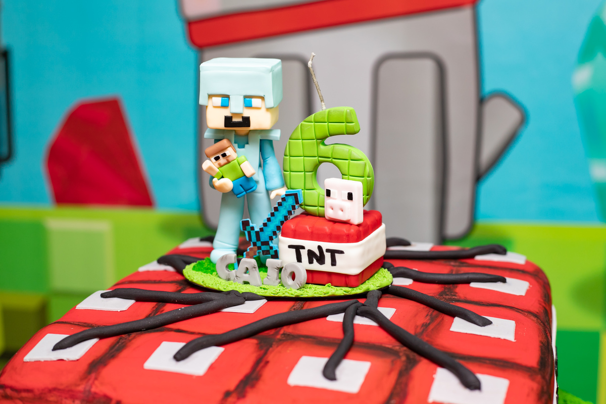 festa infantil em floripa, fotografa em floripa, casas de festas em floripa, tema minecraft, priscila rejane fotografa