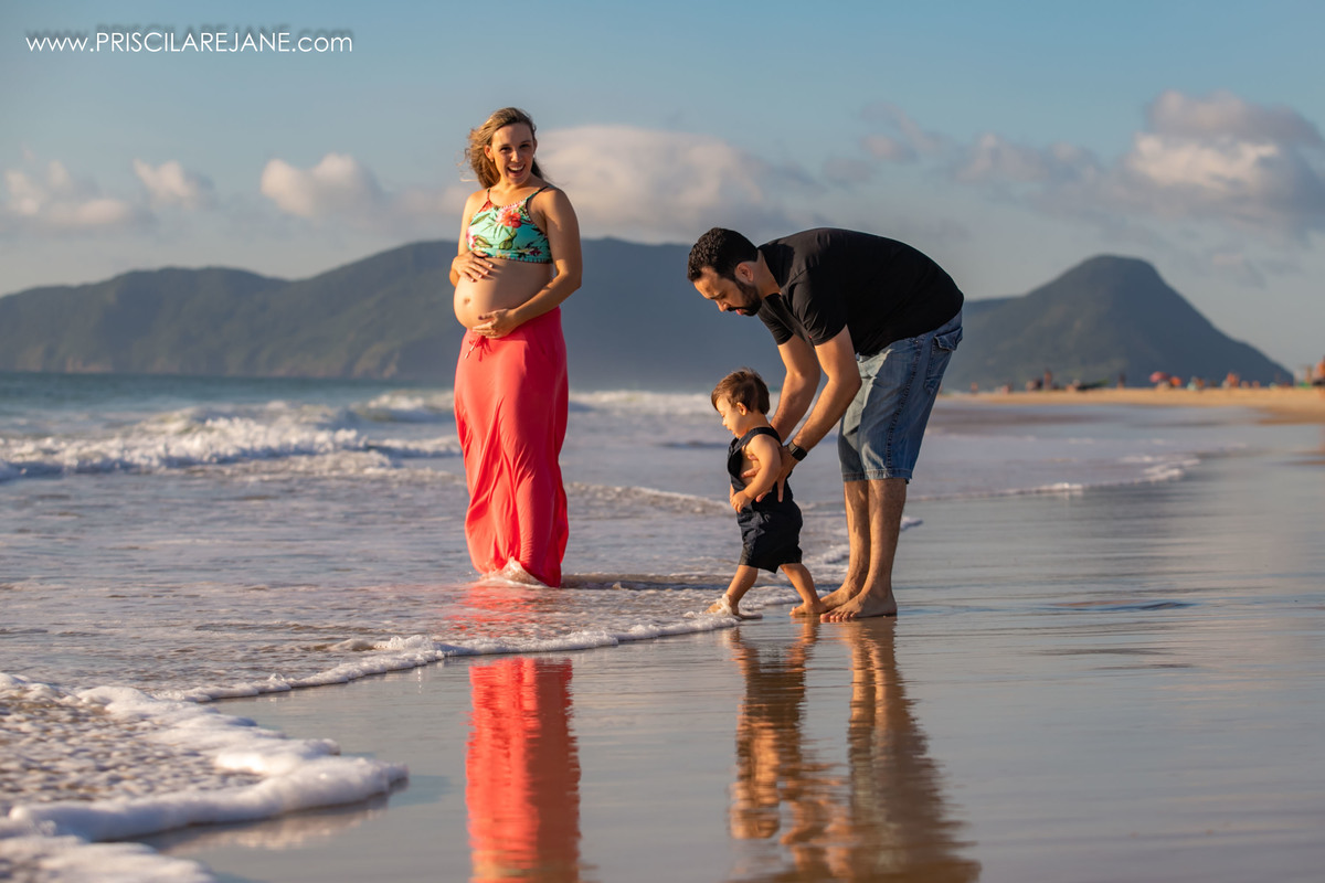 sindrome de down, retrato de familia, fotos de gestante na praia do campeche, sul da ilha