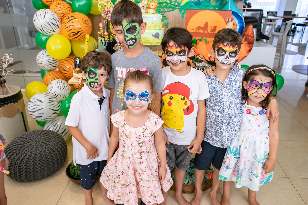 festa infantil , tema safari, hakuna matata, festa de 1 ano, festa florianopolis, fotografia infantil floripa, fotografa florianopolis, bombando brinque, pintura facial