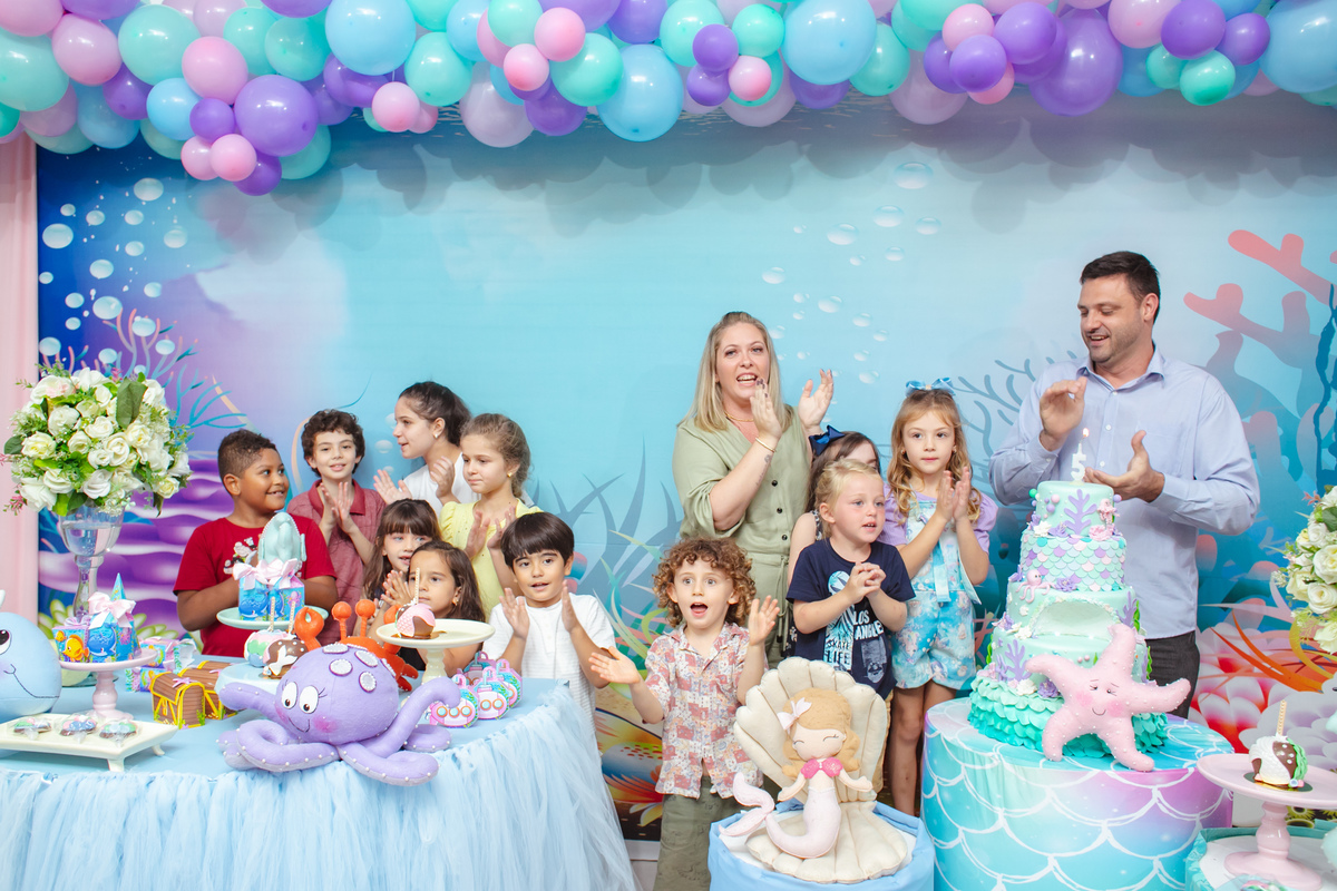 retrato de família, tema fundo do mar, casa de festas florianopolis, fotografa florianopolis, fotografo campeche, atelie dos sonhos, buffet atelie dos sonhos, 