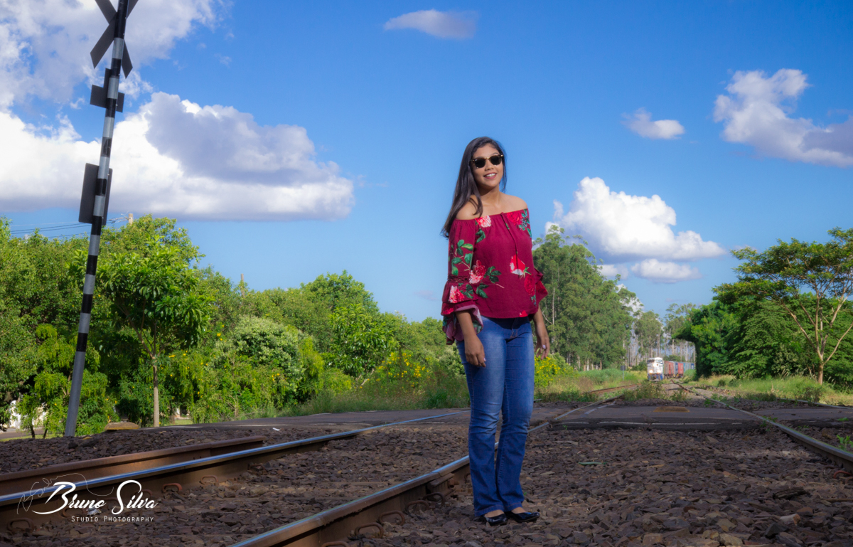 fotos na linha do trem em bueno de andrade