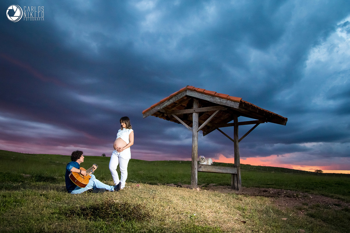 Ensaio de Gestante da Ledy, realizado em Goiatuba Goiás fotografado por Carlos Nikito