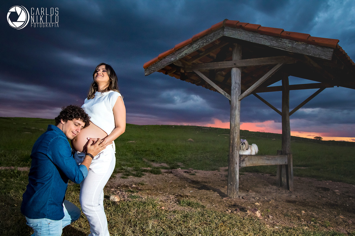 Ensaio de Gestante da Ledy, realizado em Goiatuba Goiás fotografado por Carlos Nikito
