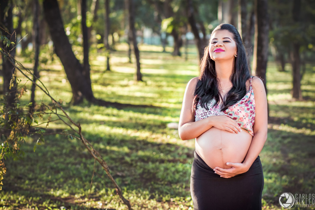 Ensaio de gestante da Mychelle fotografado em Itumbiara Goiás por Carlos Nikito
