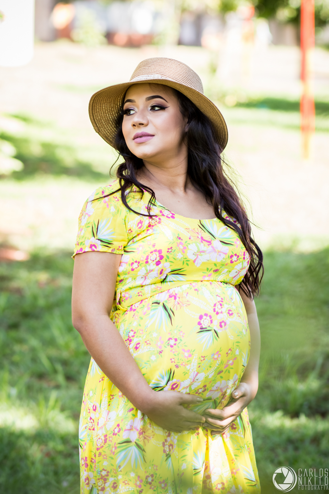 Ensaio gestante Thayne e Guilherme e parto da Antonella, fotografado por Carlos Nikito em Itumbiara Goias