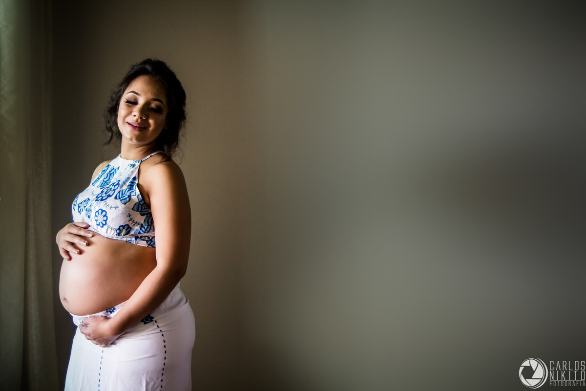Ensaio gestante Thayne e Guilherme e parto da Antonella, fotografado por Carlos Nikito em Itumbiara Goias