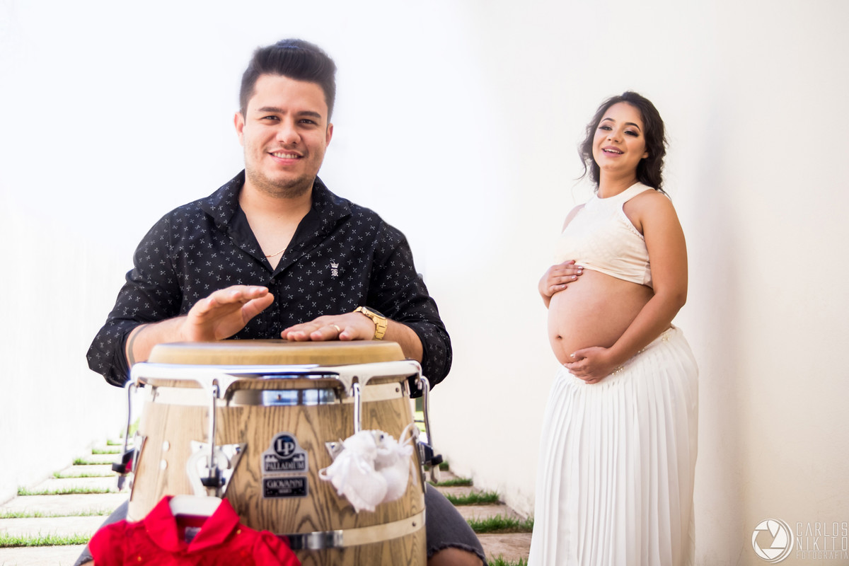 Ensaio gestante Thayne e Guilherme e parto da Antonella, fotografado por Carlos Nikito em Itumbiara Goias