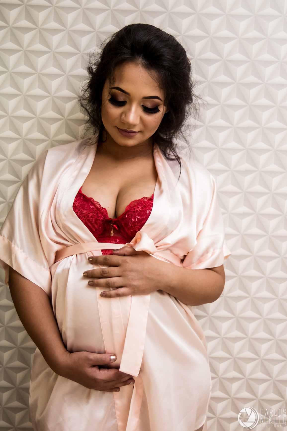 Ensaio gestante Thayne e Guilherme e parto da Antonella, fotografado por Carlos Nikito em Itumbiara Goias