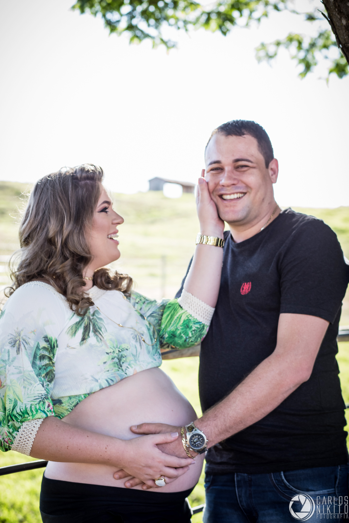 Ensaio de gestante realizado em Goiatuba, fotografado por Carlos Nikito