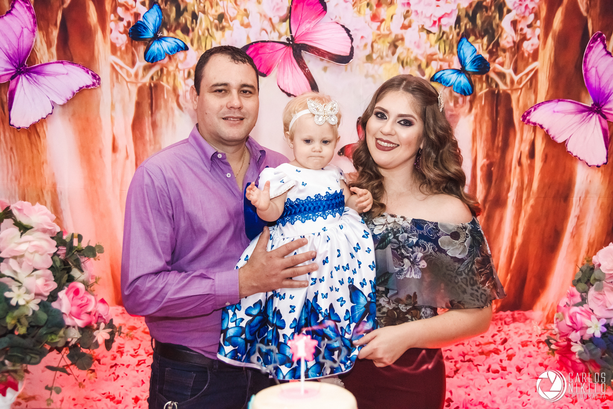 Aniversário de 01 ano da Sophia realizado em Itumbiara Goiás fotografado por Carlos Nikito