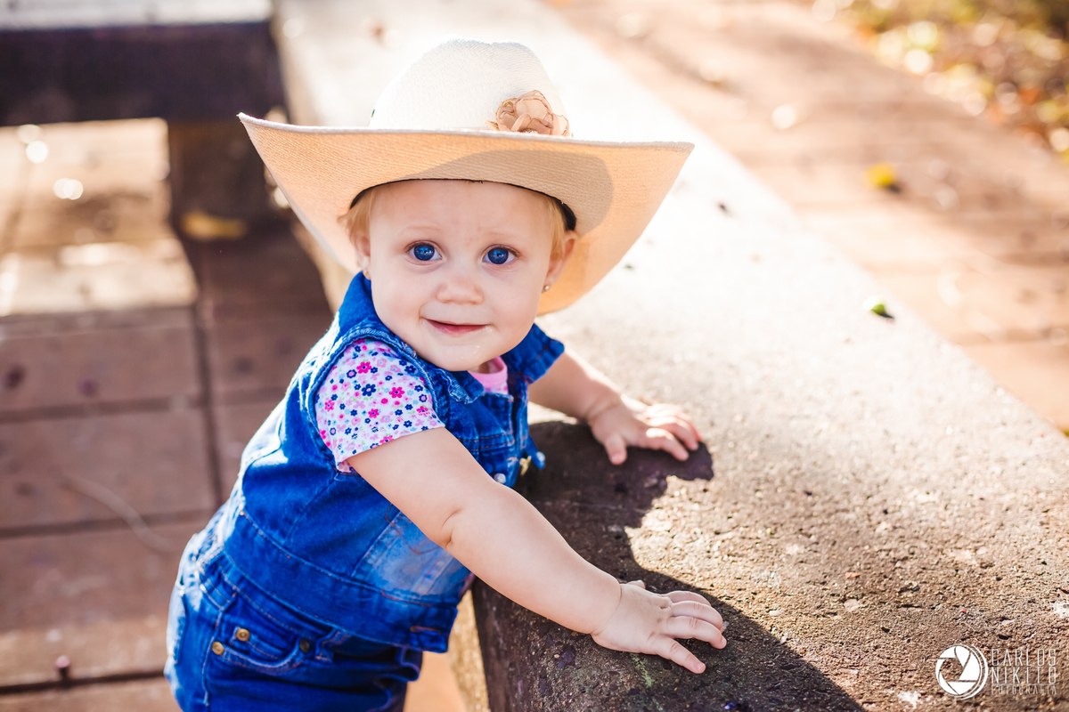 Sessão infantil da Sophia de 01 ano realizado em Itumbiara Goias fotografado por Carlos Nikito