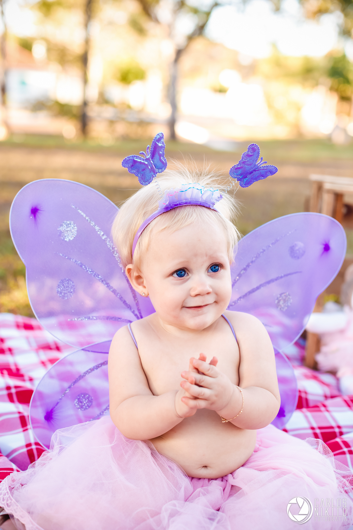 Sessão infantil da Sophia de 01 ano realizado em Itumbiara Goias fotografado por Carlos Nikito