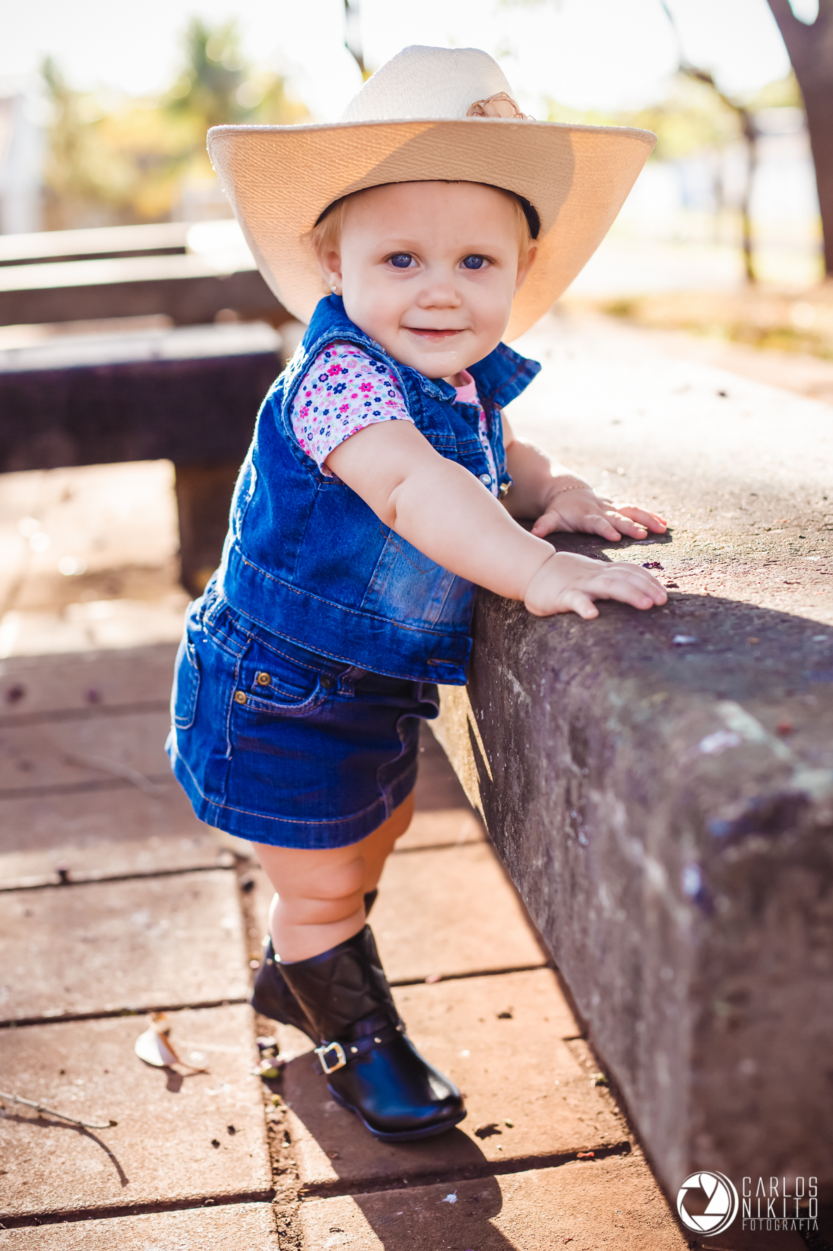 Sessão infantil da Sophia de 01 ano realizado em Itumbiara Goias fotografado por Carlos Nikito