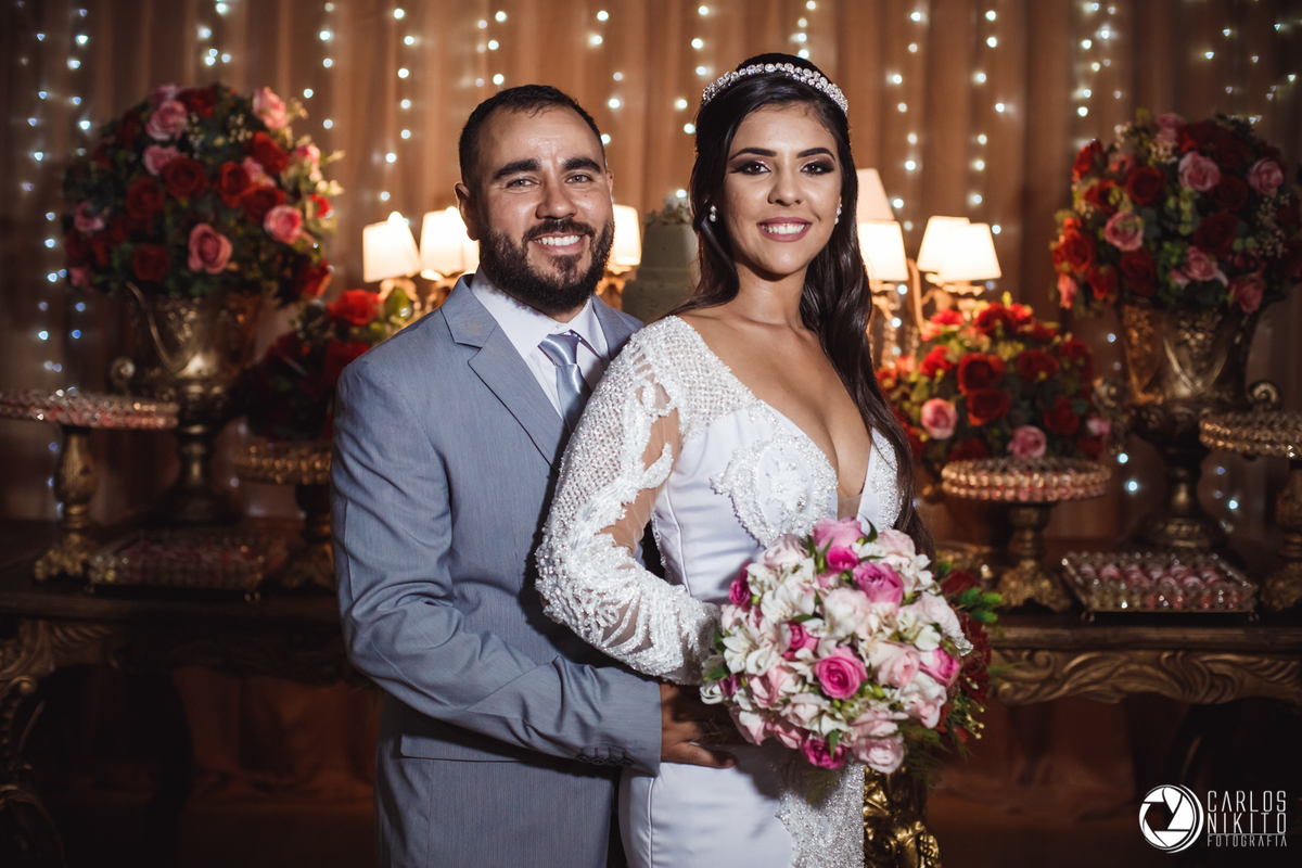 Casamento Paula e Gesmar realizado em Itumbiara Goias fotografado por Carlos Nikito