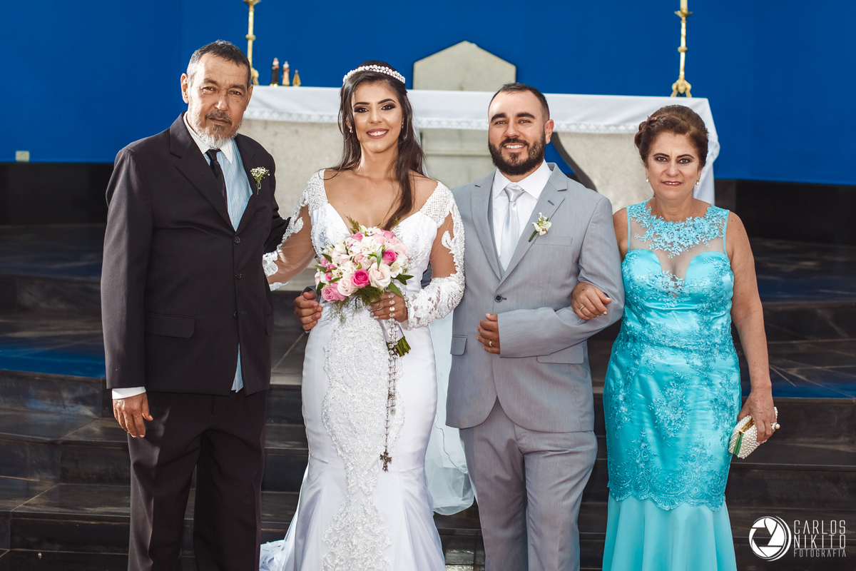 Casamento Paula e Gesmar realizado em Itumbiara Goias fotografado por Carlos Nikito