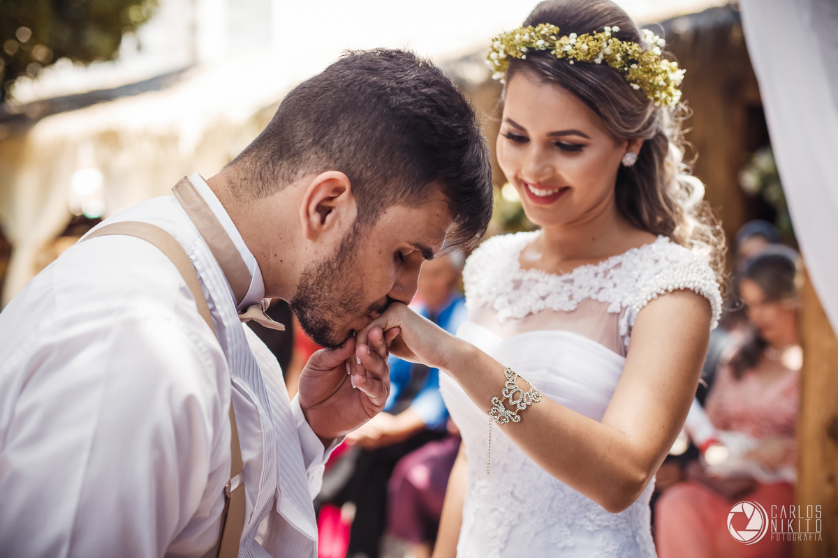 Casamento Laísa e Vinicius realizado em Itumbiara Goias fotografado por Carlos Nikito