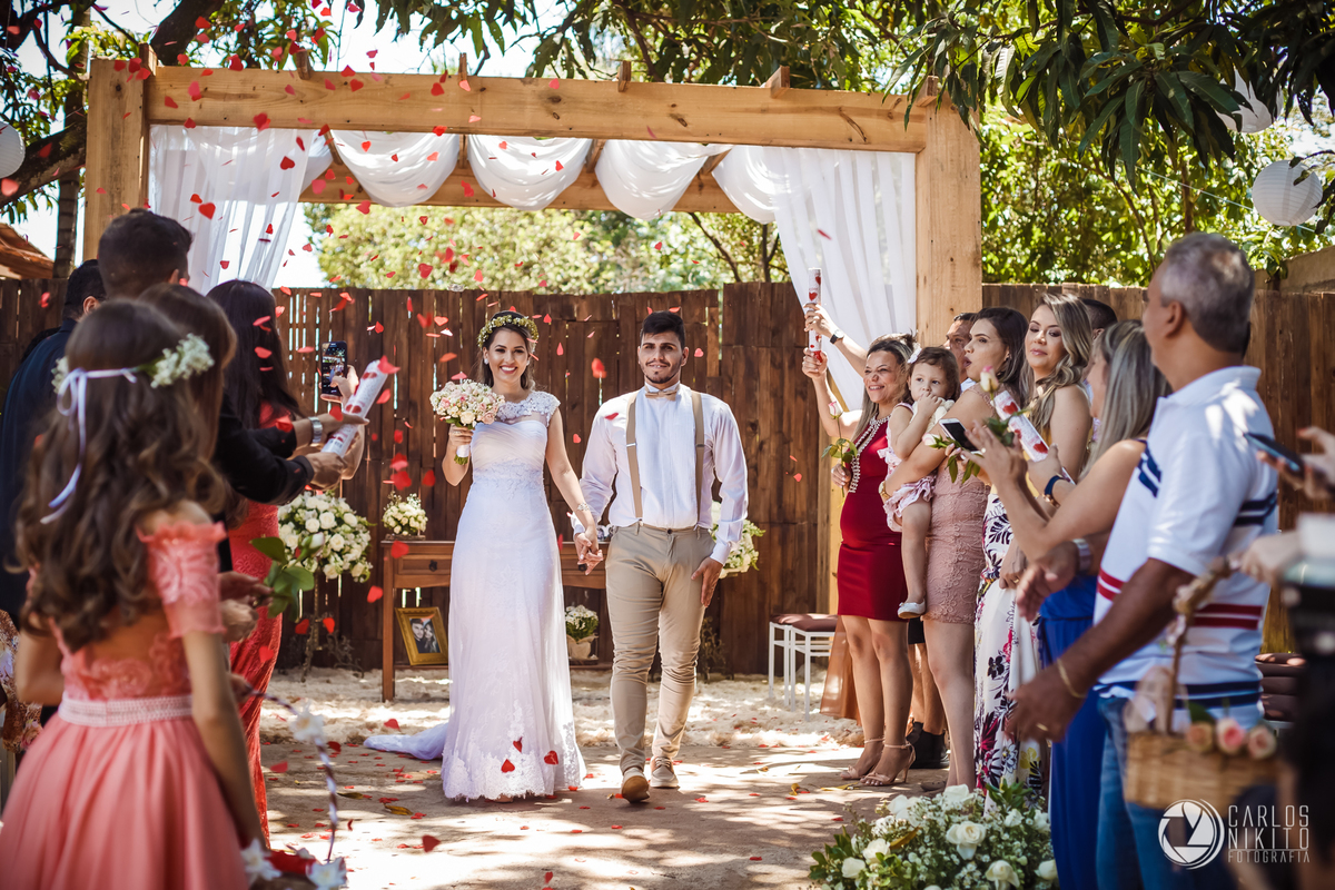 Casamento Laísa e Vinicius realizado em Itumbiara Goias fotografado por Carlos Nikito