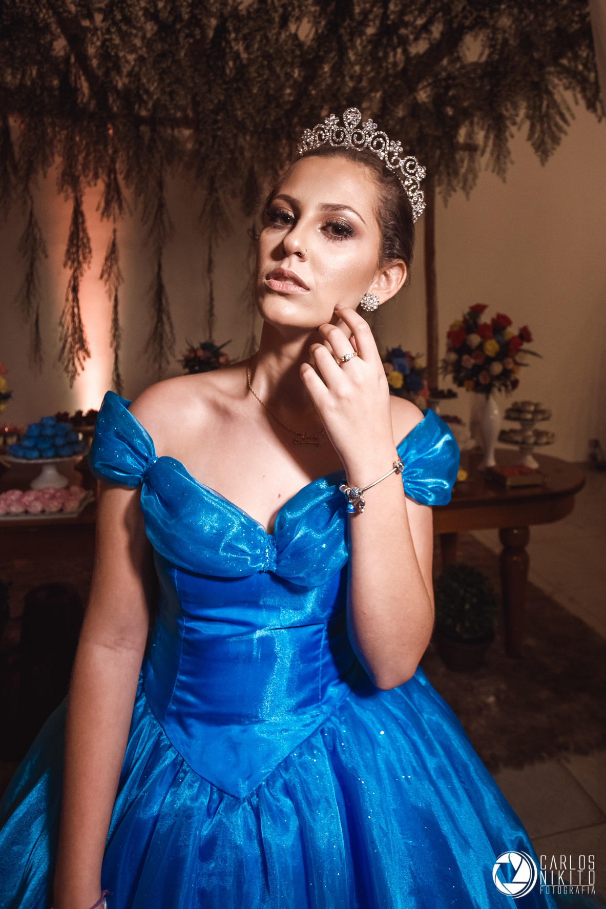 Aniversário da Nara Porcino de 15 anos, realizado em Goiânia Goiás no salão de festas Acrópolis fotografado por Carlos Nikito.