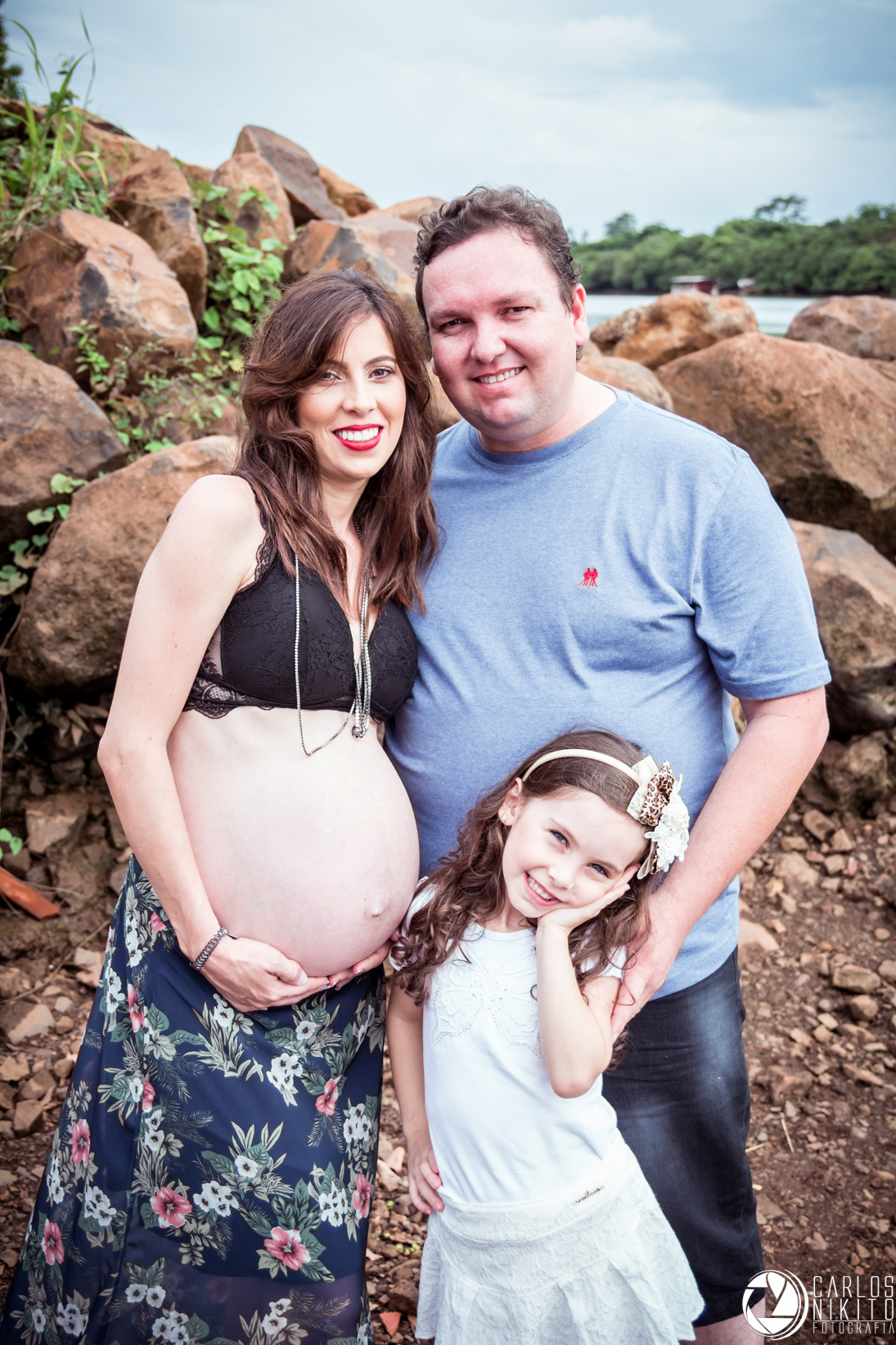 Ensaio de gestante da Jaine e familia realizado em Itumbiara por Carlos Nikito Fotografia