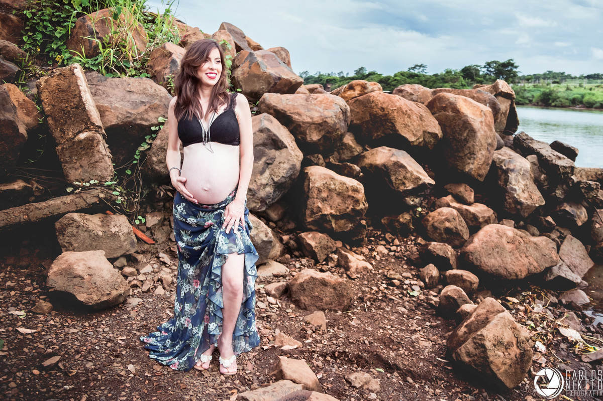 Ensaio de gestante da Jaine e familia realizado em Itumbiara por Carlos Nikito Fotografia