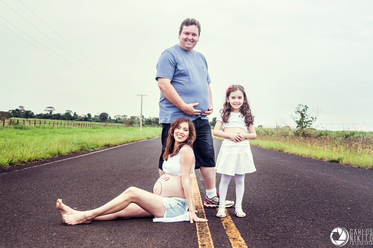 Ensaio de gestante da Jaine e familia realizado em Itumbiara por Carlos Nikito Fotografia