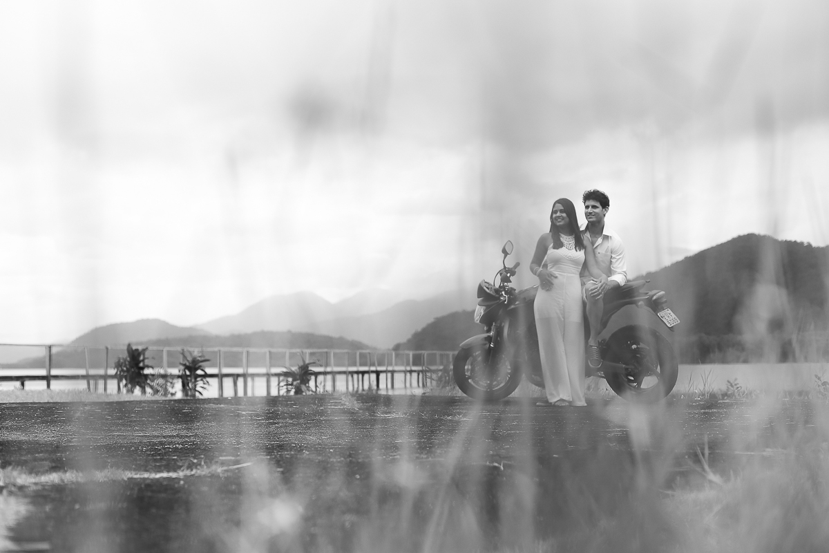 ensaio pré casamento de moto
