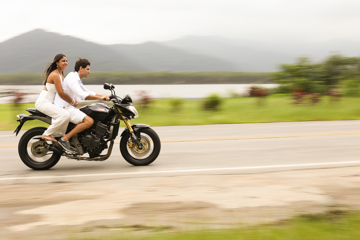 Ensaio  pré casamento de moto