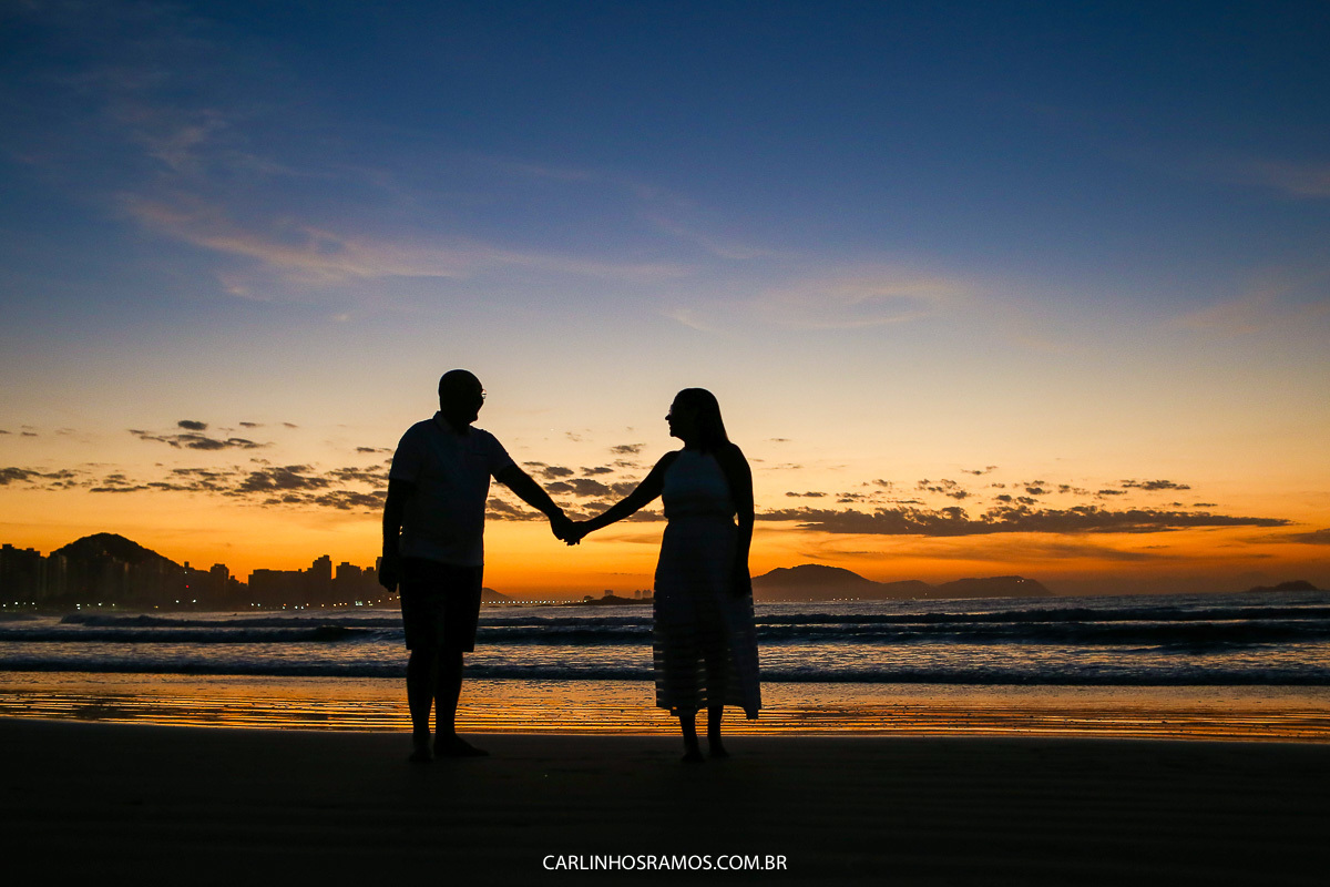 ensaio pré casamento no guarujá amanhecer