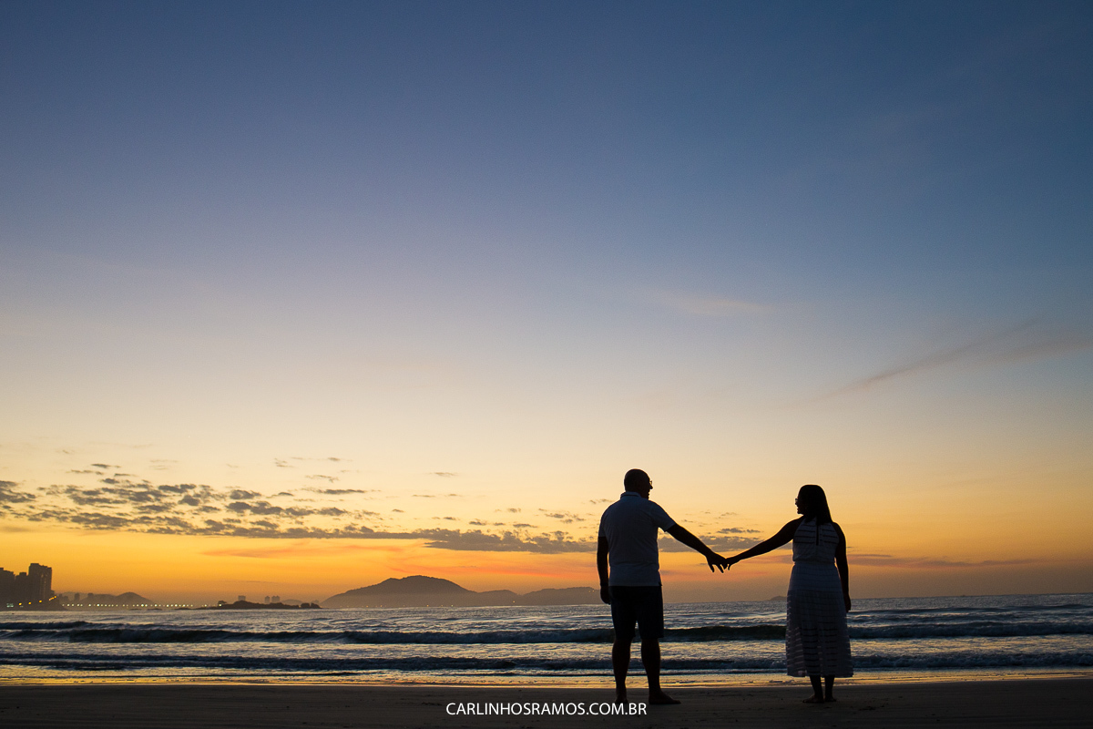 ensaio pré casamento no guarujá amanhecer