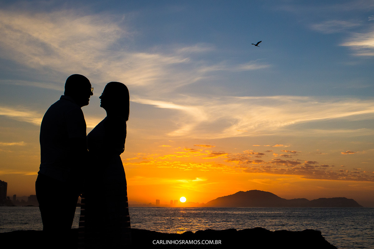 ensaio pré casamento no guarujá amanhecer