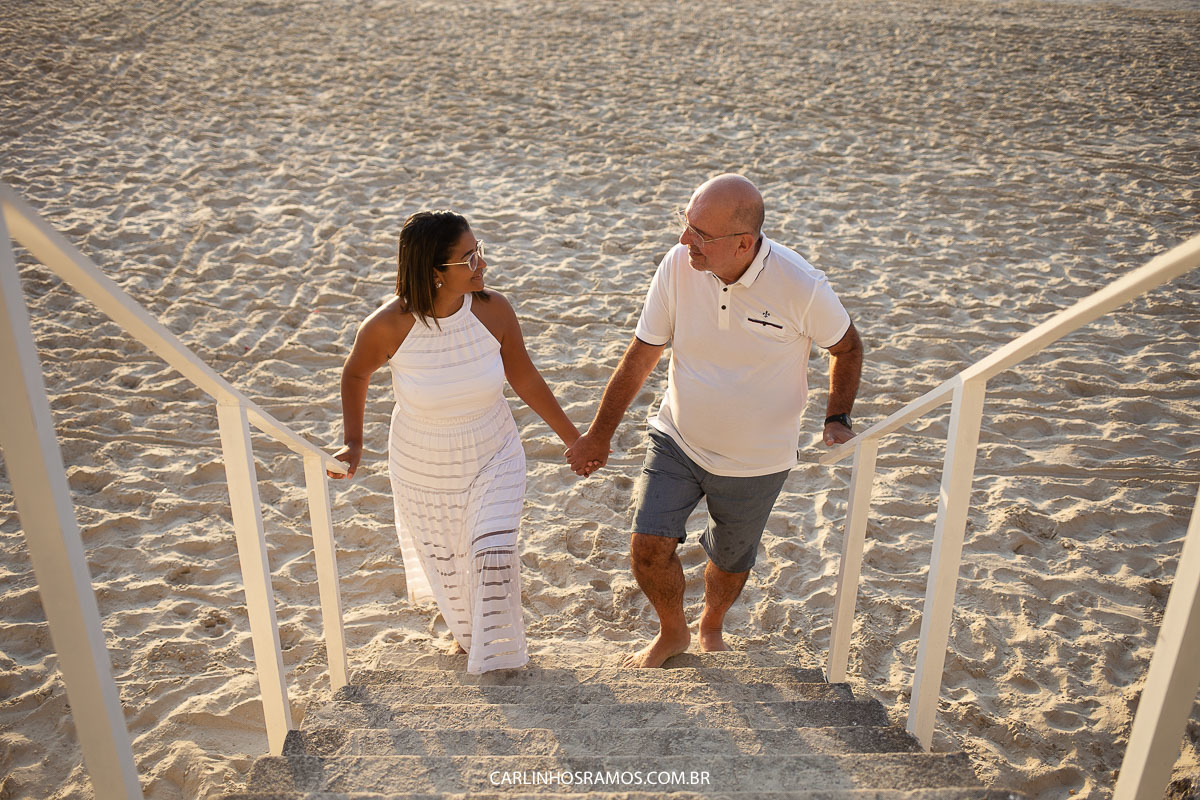 ensaio pré casamento no guarujá amanhecer