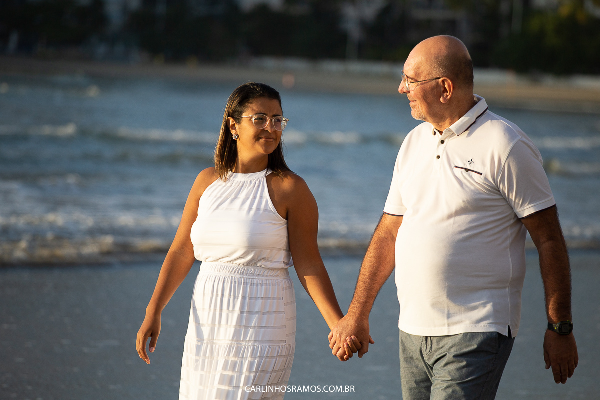 ensaio pré casamento no guarujá amanhecer
