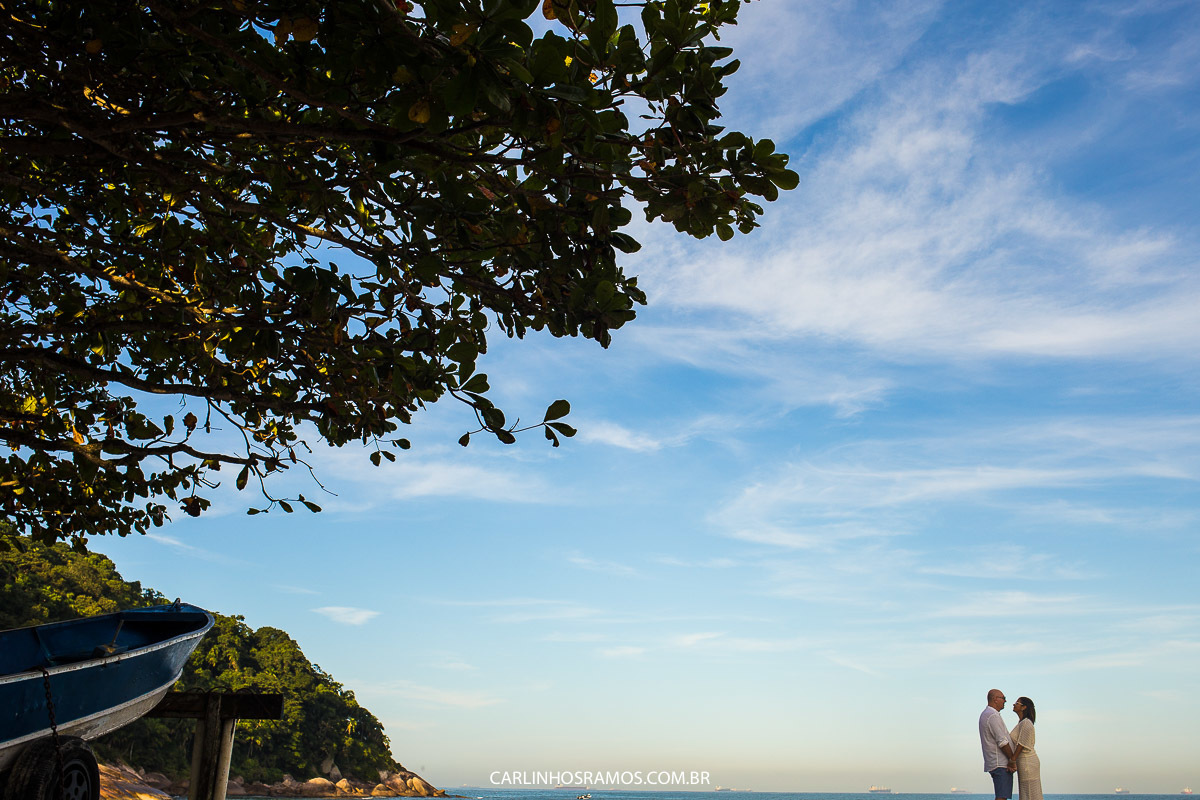 ensaio pré casamento no guarujá amanhecer