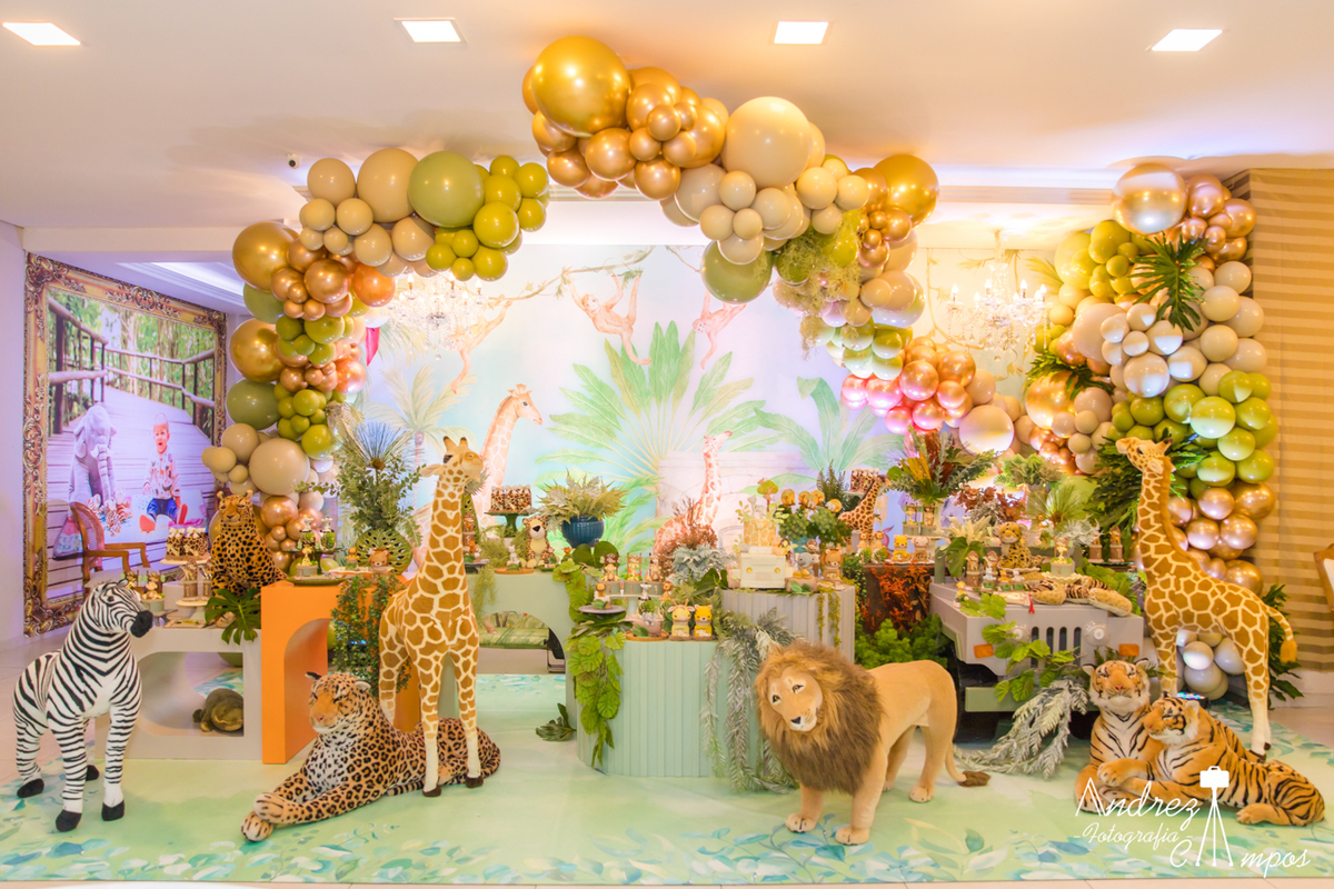 decoraçao aniversario safari