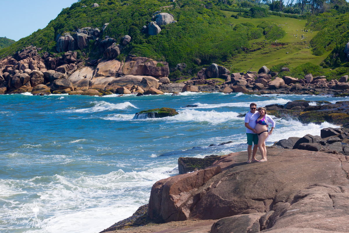 ensaio gestante praia