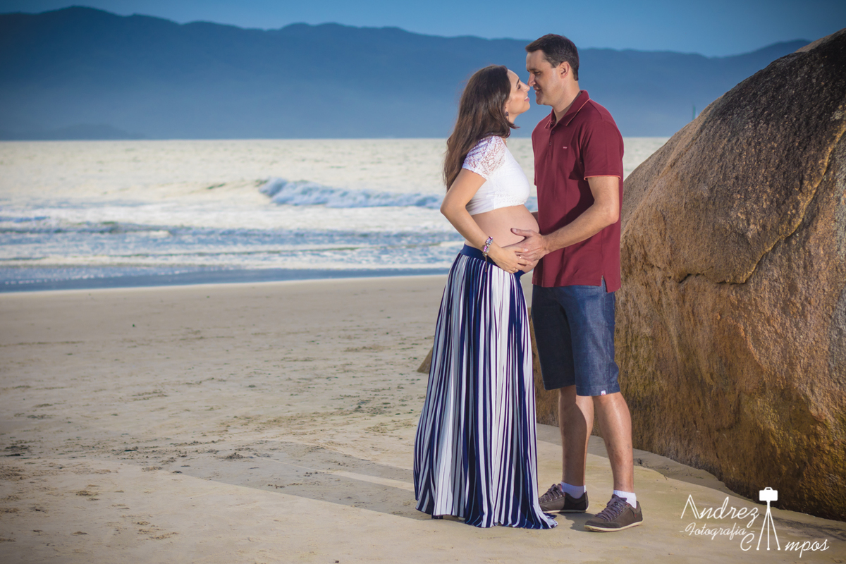 ensaio gestante praia