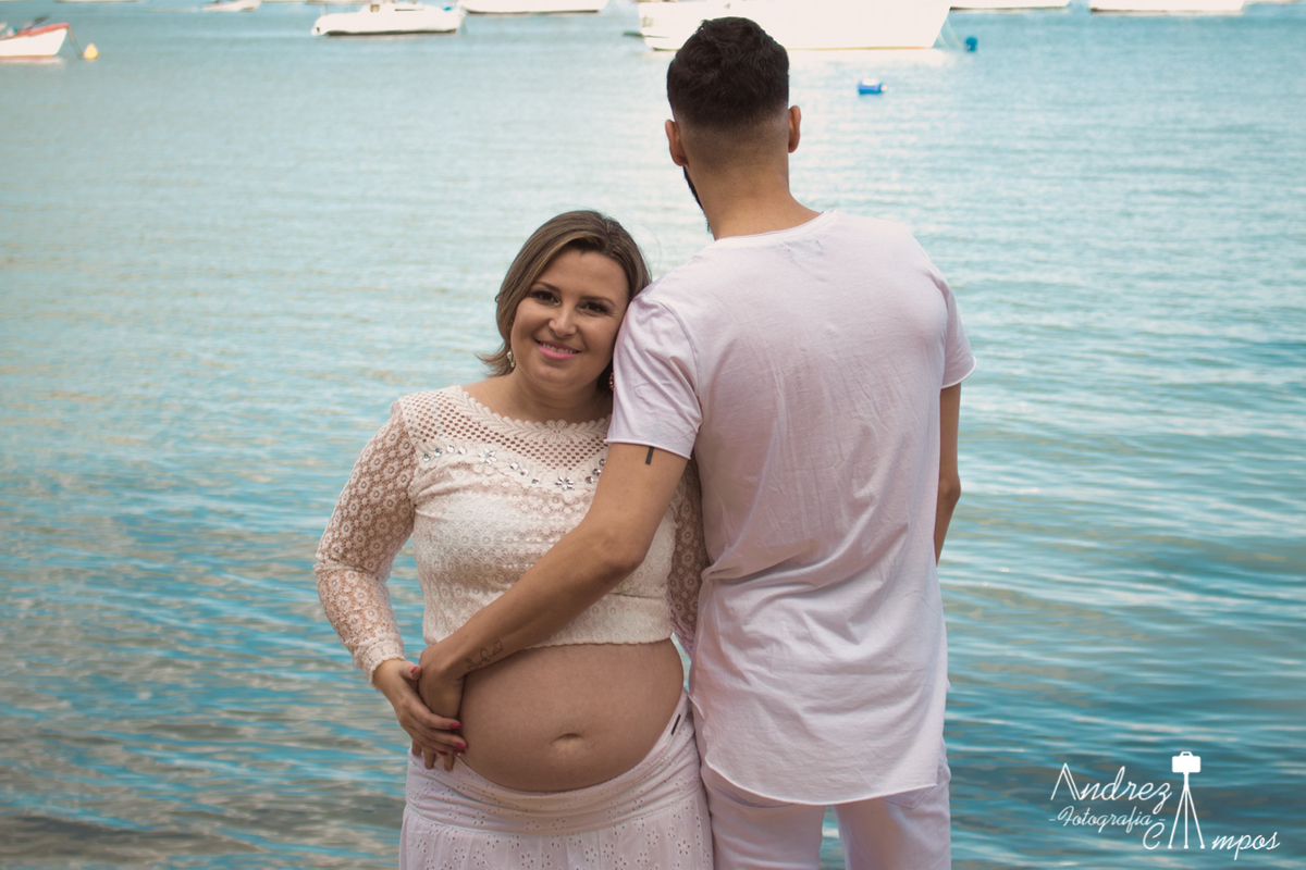 ensaio gestante praia