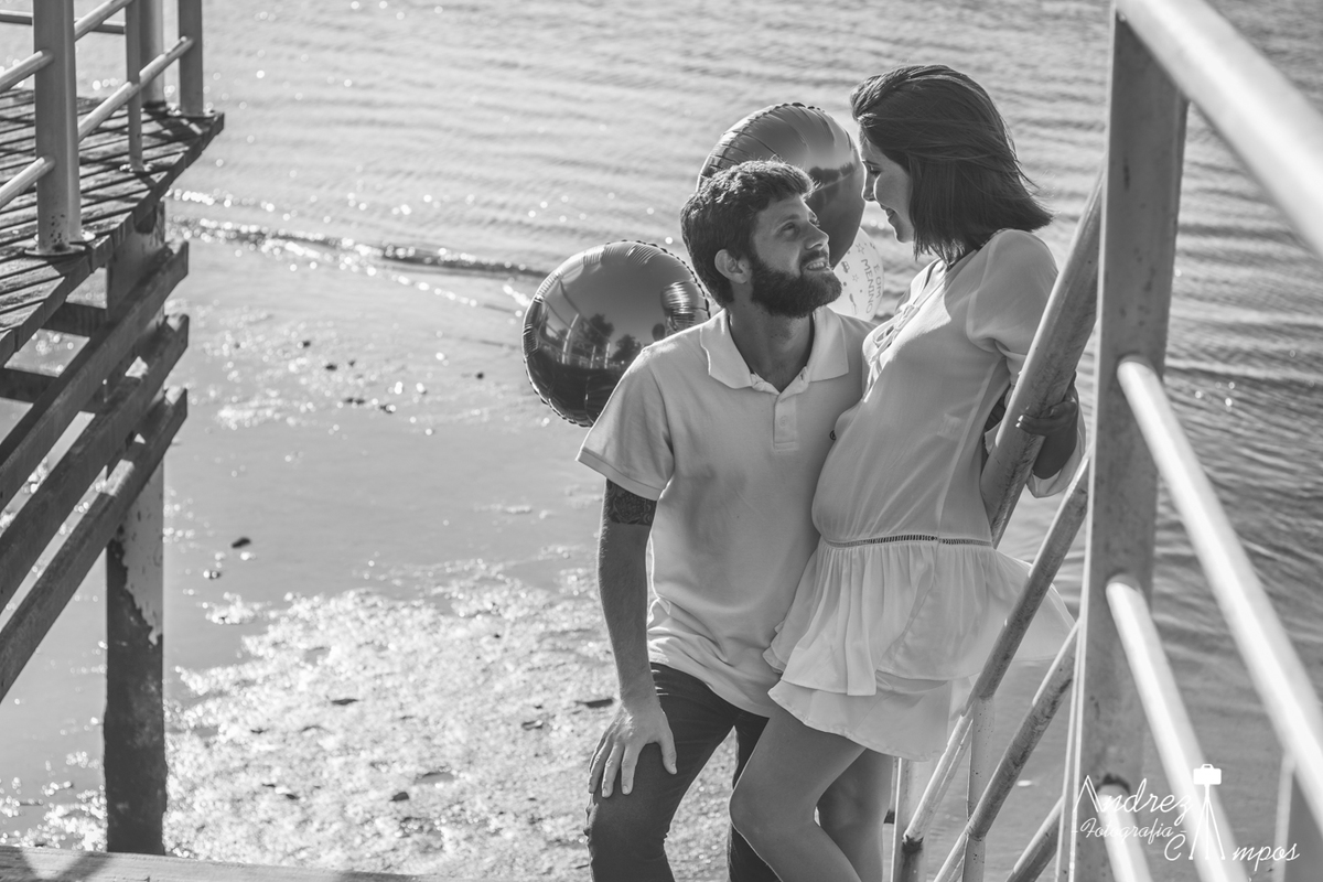 ensaio gestante praia