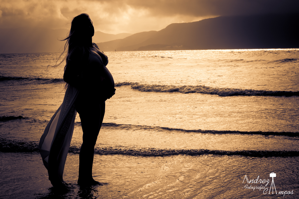 Ensaio Gestante por do sol